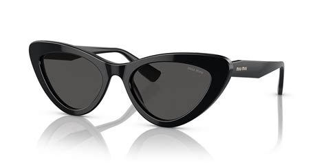 Miu Miu MU 01VS 55 Grey & Black Sunglasses 